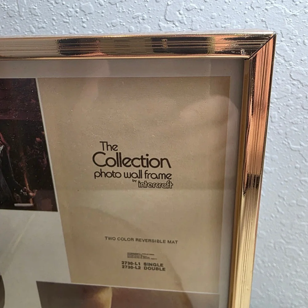 CLEARANCE 💲6️⃣Vintage Intercraft Gold Double Hinged Photo Frame The‎ Collection